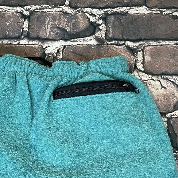 Vintage Polaris Polartec Blue Teal Fleece Sweatpants Snowmobile USA RARE Size M - Picture 13 of 13